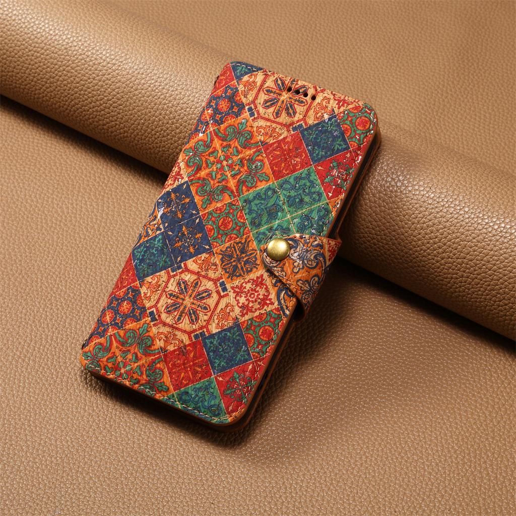 For iPhone 16 Pro Max Case Flower Printing Stand PU Leather Protective Phone Cover