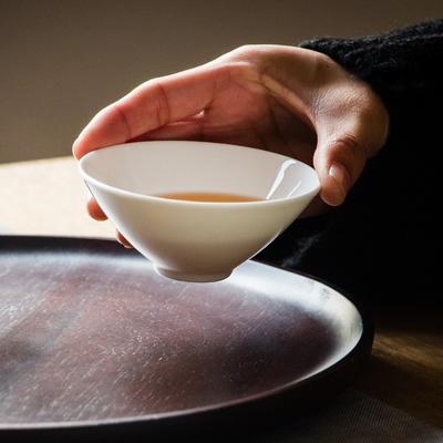Pure White Bone China Teacup, Hat Cup, Master Cup, Ceramic Tea Cup, Kung Fu Tea Set Teacup, White Porcelain Single Cup