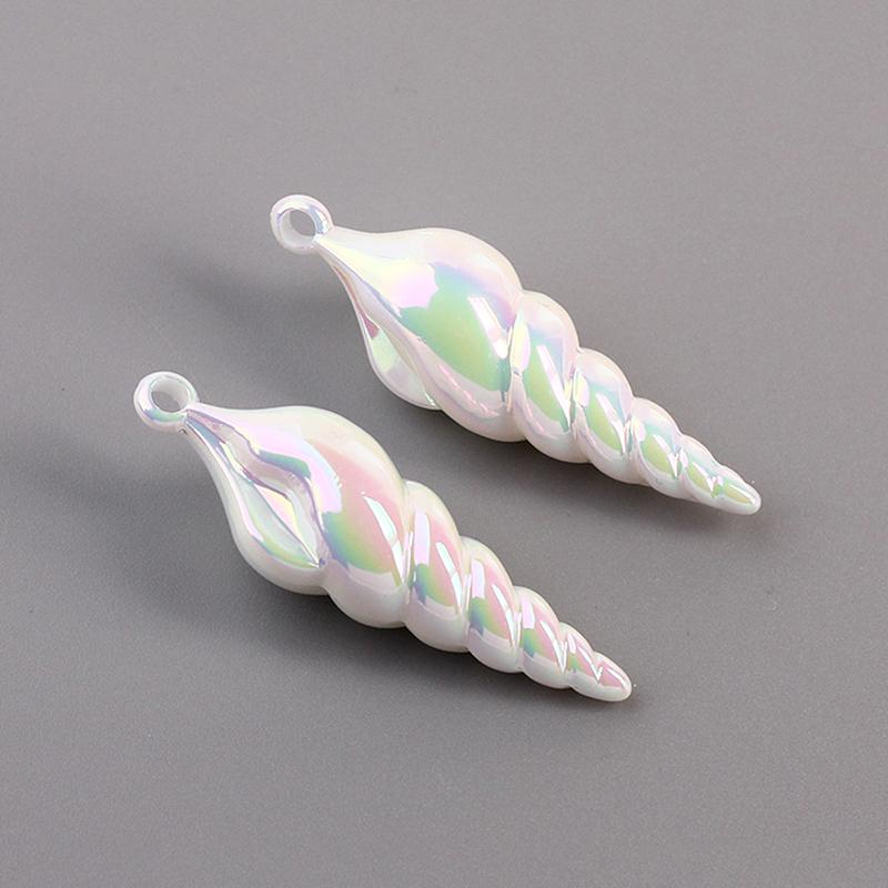 Game Mermaid Conch Necklace Pendant Cosplay Blue Accessories Unisex Hip Hop Fashion Party Prop
