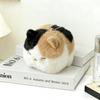 9Cm Cute Black Cat Plush Toys Kawaii Squishy Tofu Cat Pendant Soft Cartoon Animal Keychain Bag Charm For Kids Gifts Home Decor