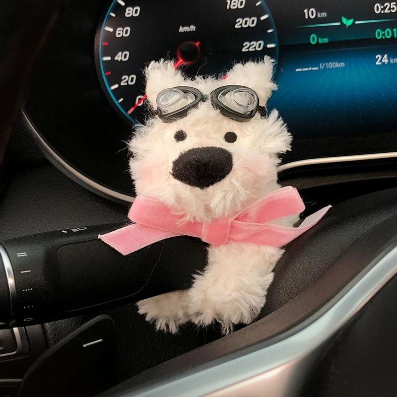 

Автомобильная подвеска Kawaii Dog Doll Decorations Car Дворники автомобиля Переключатель поворотника Украшение Щенок Плюшевая кукла Подвеска-клатч Декор для салона автомобиля