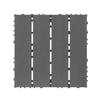 Plastic Interlocking Deck Tiles,44 Pack,12"x12" Square Waterproof Outdoor All Weather Use, Patio Decking Tiles for Poolside Balcony Backyard,DARK Grey