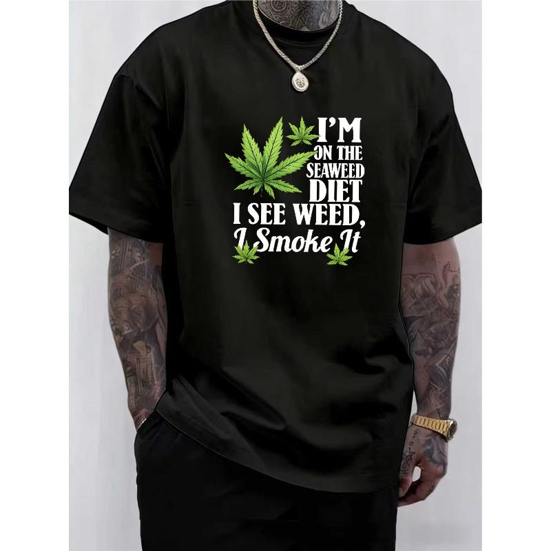 

European Size Men S Trendy Graphic Print Crew Neck T-Shirt | European and American Street Style, Soft Medium-Stretch, Comfortable and Versatile 4XL