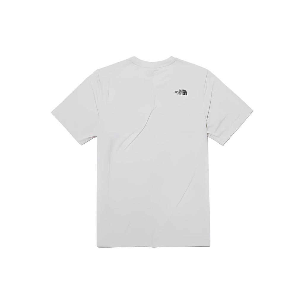 The North Face T-Shirts Men's Gray Crew Neck Moderate Straight Fit NT7UP02C
