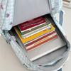 New high-value, fresh and sweet plaid cute cartoon backpack, lightweight backpack for junior high school students
