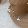 S999 Sterling Silver Butterfly Stud Earrings: Elegant Forest-Inspired Design for Women.