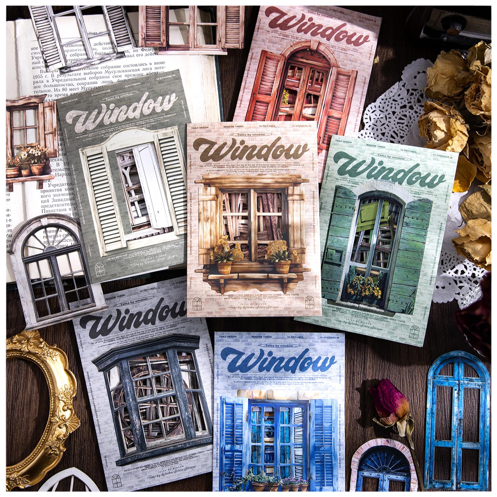 

Ta Merry Stickers, Collage Materials, Flake Stickers, Large Assortment, Cute Planner Stickers, Retro Decorative Backgrounds, Stylish Notebook