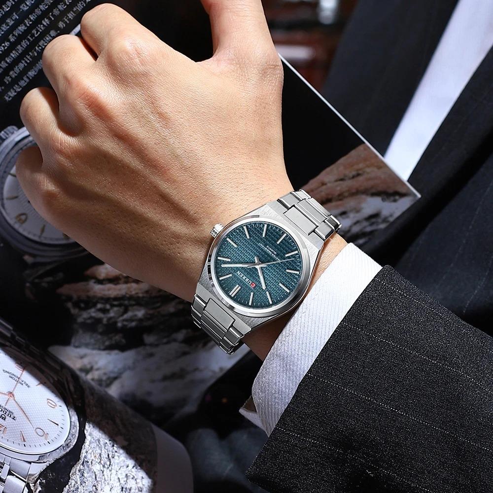 CURREN 8439 Top Brand Men's Watch Luxury Business Waterproof Stainless Steel Military Quartz Men's Watches