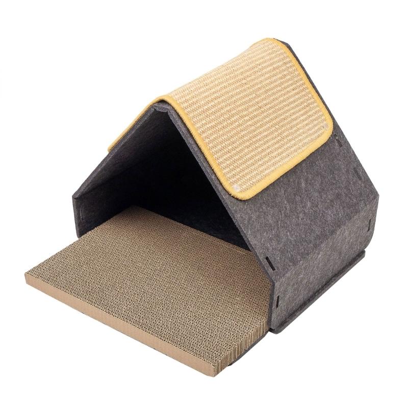 

Cats House Scratcher Post Cats Scratching Board Scratching Toy Corrugated Paper Scratcher Bed Toy Cats Furniture Pet Gift 1