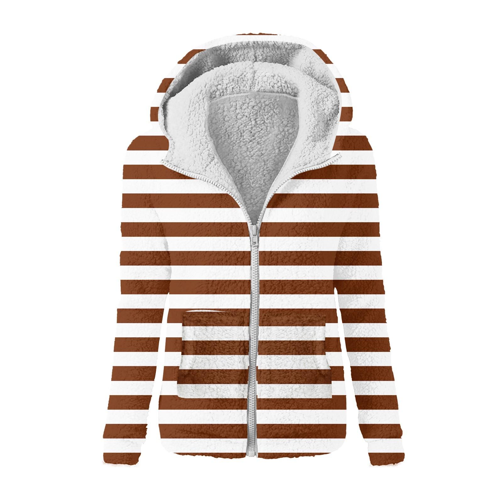 

Женская модная толстовка с принтом, свободная плюшевая куртка с капюшоном на молнии XL белый