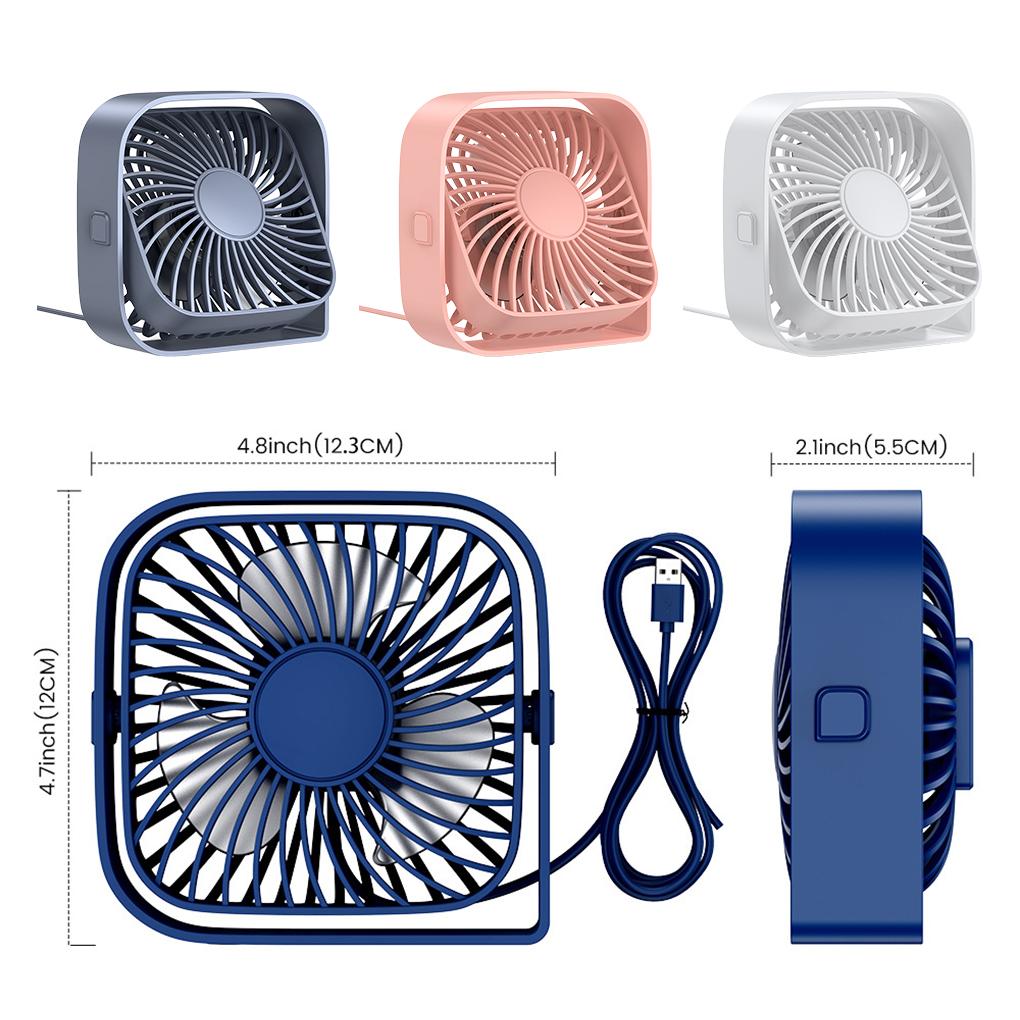 USB Mini Fan With Three Speed Regulation For Compact And Portable USB Powered Office Desk Small Fan