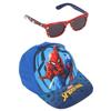 Spiderman Cap and UV Glasses Set 4-8 Years Adjustable - (54 Cm) - Blue
