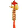 Dragon Knot Gourd Pendant with Five Emperor Coins