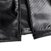 2024 European & American Style Sexy PU Dress with Suspenders, Waist-Slimming, Hip Slit - Nightclub Fashion for Women