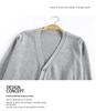 Unisex College Style V-Neck Long Sleeve Knit Sweater Vest for Spring and Autumn