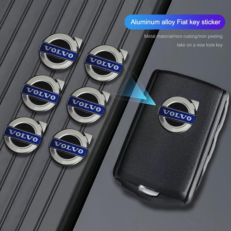 Metalowe Naklejki na Kluczyk Samochodowy Specyficzny Znak Volvo Paster do Volvo Xc60 Xc90 V40 V60 S60 V50 V90 S80 C40 XC40 V70 XC70 Rdesign
