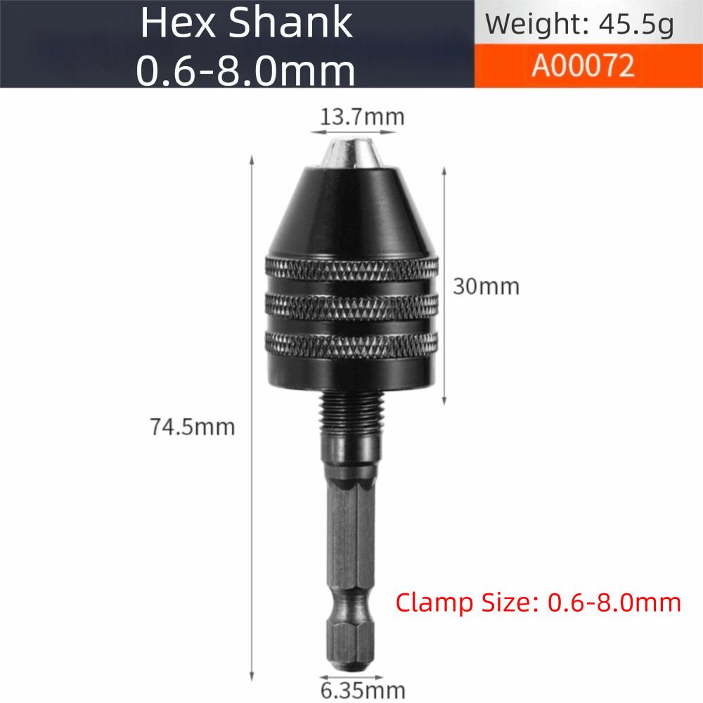 Hexagonal Shank Hex Shank Drill Bits Adapter Quickly Replace Hex Shank Connector  Woodworking