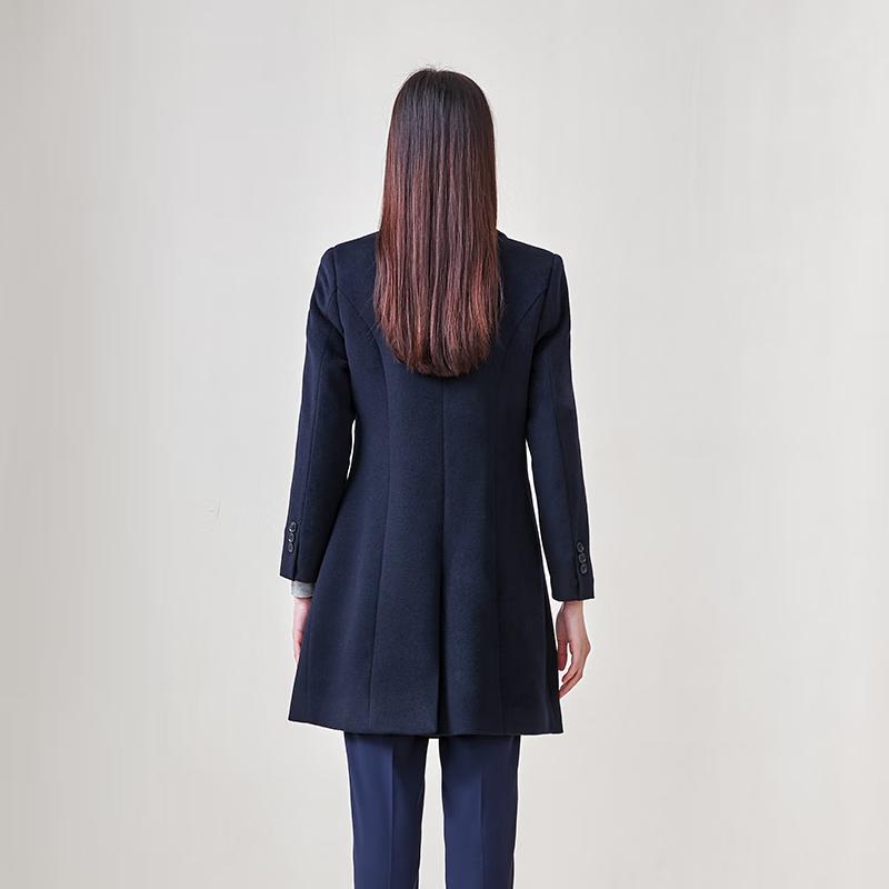 Sidipu Unisex 100% Wool Mid-Length Business Coat