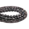 1 hebra/lote 4 6 8 10 12 mm labradorita Piedra Natural espectrolita negra cuentas espaciadoras sueltas redondas para fabricación de joyería DIY pulsera