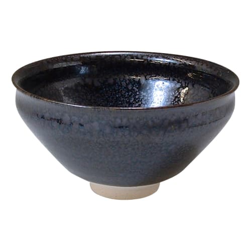 Aito Kyoto-yaki, Kiyomizu-yaki, Kogiku Kiln Matcha Bowl (presented in a gift box) Tenmoku TXQ176