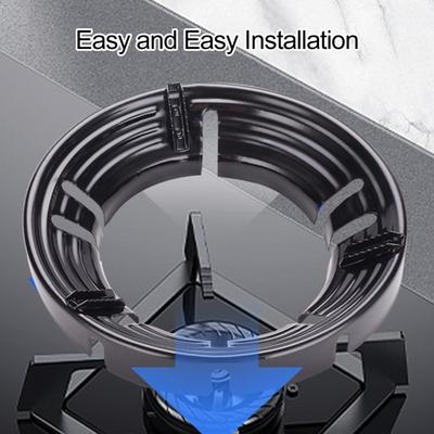 Gas Stove Wok Ring Heat Resistant Enamel Energy Saving Windproof Round Gas Stove Cover Pan Wok Storage Rack Support Stand Accessories