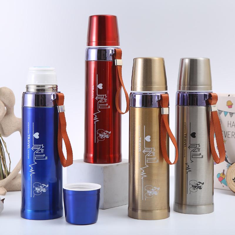Travel Portable Double Layer Thermal Mug Food Thermos For With Heating Travel Stainless Steel Water Arctic Bottle Cups Of Hot