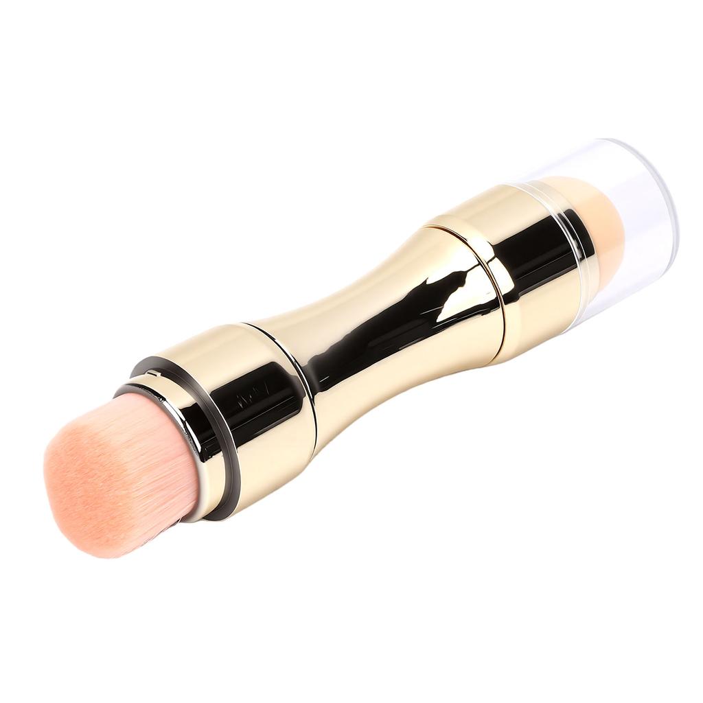 4-in-1 Make-up Kwastenset Draagbaar Multifunctioneel Oogschaduw Foundation Blush Lippenkwast Goud