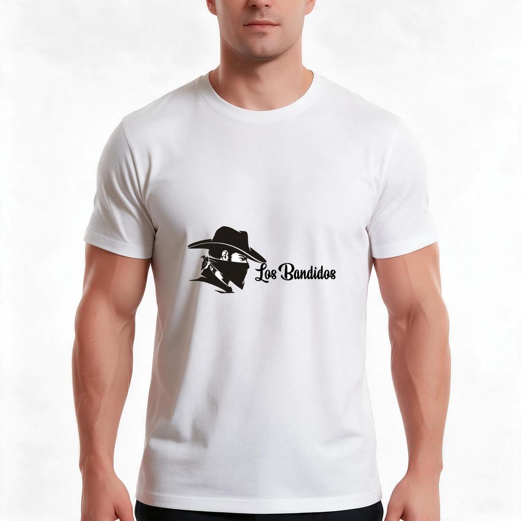 Los Bandidos Tshirt Summer Casual Cotton Tee Oversized Streetwear Tops Vintage Graphic Print Loose Fit Short Sleeve