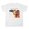 T-shirt Estiva da Uomo Larga a Maniche Corte Stampa Trendy Casual Versatile Girocollo Manica Corta Cotone Puro