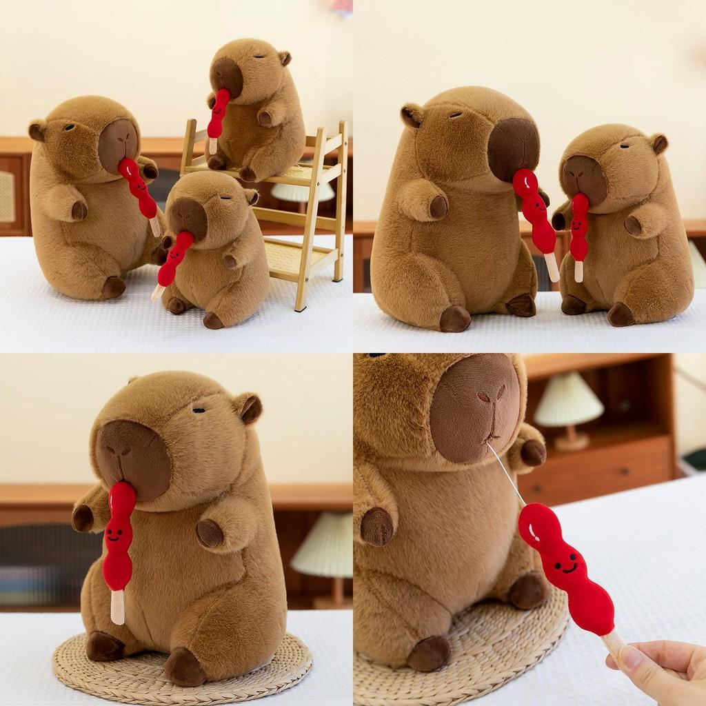 Capybara Tanghulu Stretchable Plush Toy Pp Cotton Filling Children Gift Doll