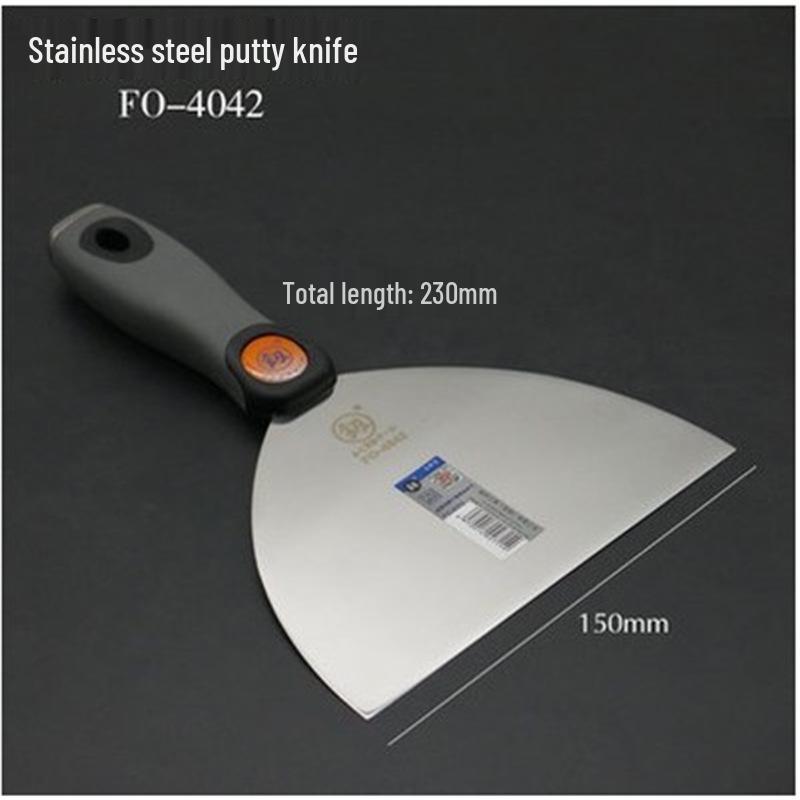 Fukuoka Stainless Steel Multifunctional Putty and Grout Knife - Thickened Scraper and Large Trowel