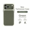 Luxury Technology Woven For Magsafe Animation Case For 17 16 15 14 Pro Max Wireless Charge Science Fabric Cover