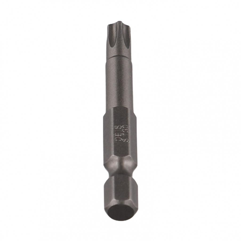 Magnetic Five Point For Torx Bit 50mm 14 Hex Shank with Hole for T8 T40 Sizes