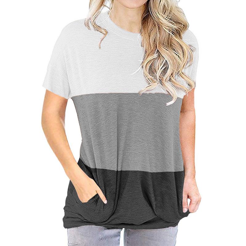 Loose Round Neck Short Sleeved Topd 