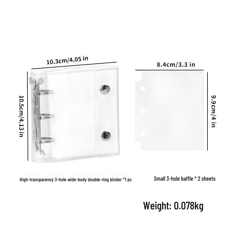 Nail Art Transparent Swatch Board: Portable, Dustproof, Loose-leaf Display Book with Double Buckle for Wearable Nails.