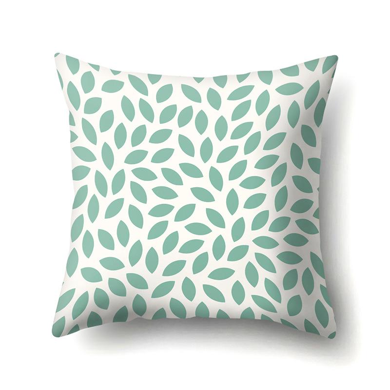 Polyester Pillowcase Plant Fresh Car Decoration Home Printed Pillowcase Sofa Cushion Cover
