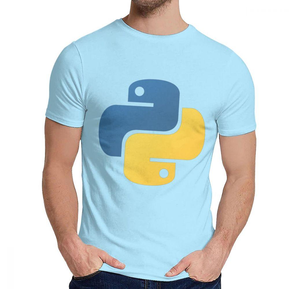 Graphic Python Programming Tee Shirt Men Custom Great T Shirt Crewneck