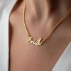 European Style Personalized Letter Necklace - Stainless Steel Jewelry Holiday Gift