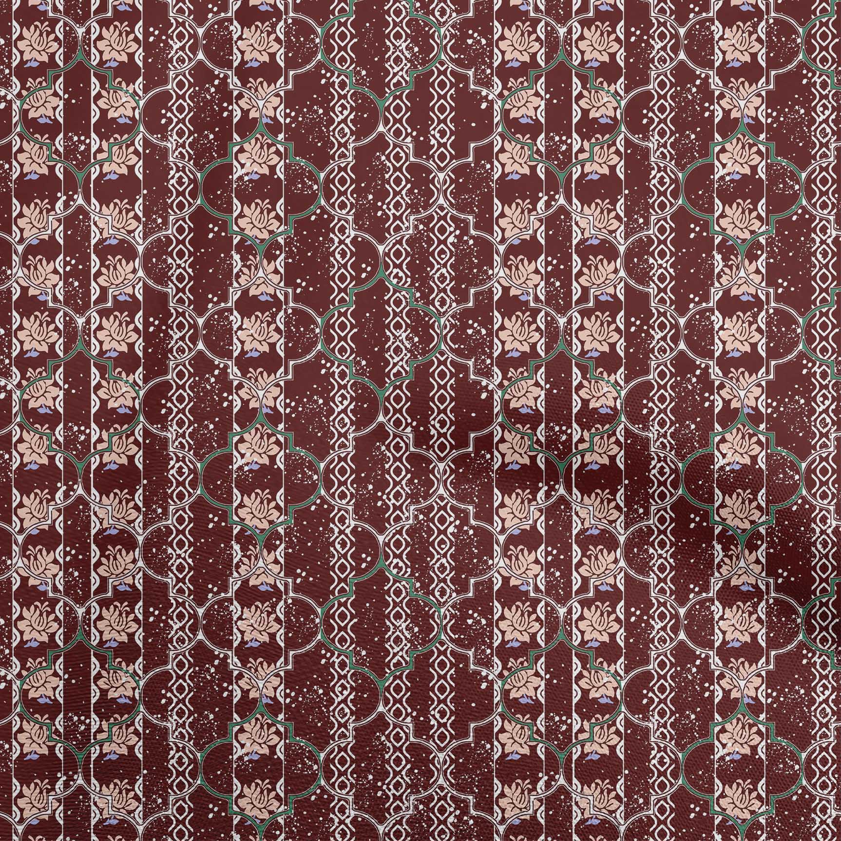 

OneOone Cotton Flex Brown Fabric Квіткові ремісничі проекти Декоративна тканина з принтом у дворі 40 дюймів 42 Inch Wide - Viscose Chiffon малиновий