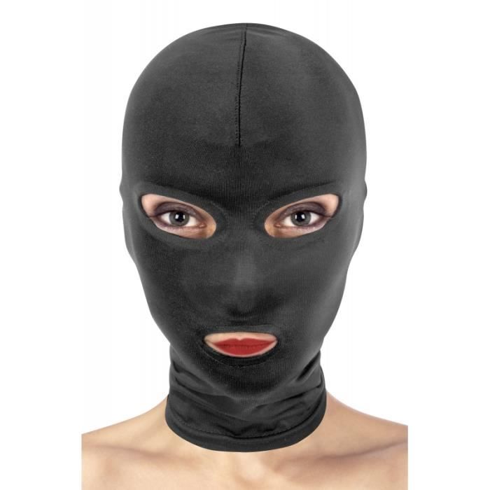 Cagoule Ouverte Yeux Bouche Noir