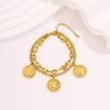 European and American Light Luxury Niche Bracelets for Women Do Not Fade Retro Pandora High-value Diamond-encrusted Cuban Bracelets