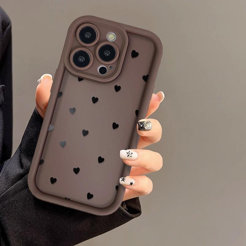 

Simple Love Heart Case For iPhone 14 Pro Cases iPhone 17 16 15 11 12 13 Pro Max 14 15 Plus 17 7 8 X XR XS Max Soft Siicone Cover For iPhone 16