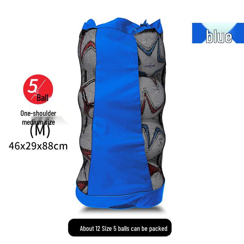 Large Capacity Mesh Bag for Sports Equipment: Football, Basketball & Volleyball Storage