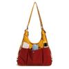 Women's Large Capacity Crossbody Bag Color Block Shoulder Bag