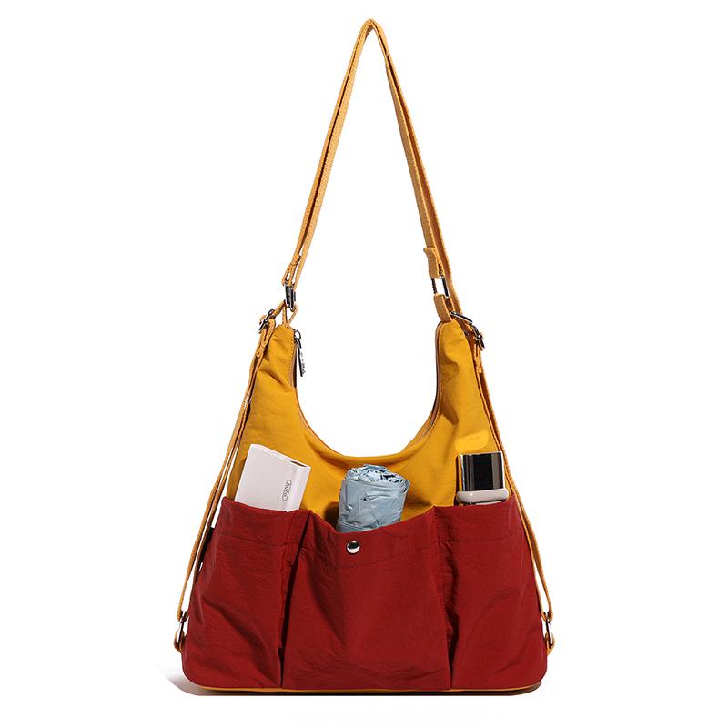 Women's Large Capacity Crossbody Bag Color Block Shoulder Bag