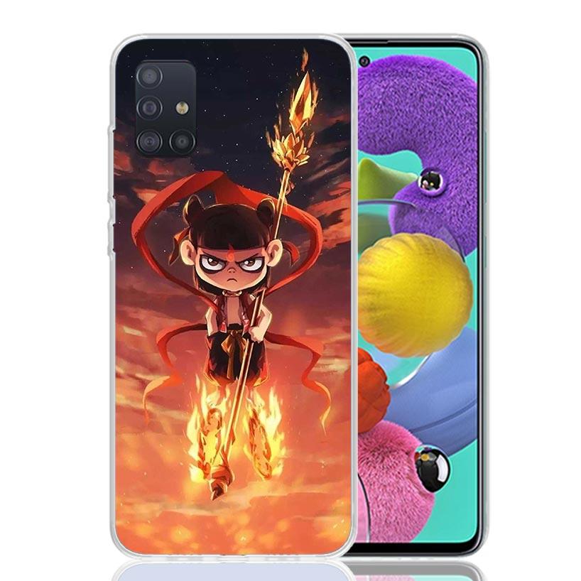 Nesha Nezha Cartoon Phone Case For Samsung Galaxy A52 A32 A22 A12 A02S A50S A30S A51 A31 AA71 Note 20 Ultra 10 S10 Plus Galaxy A