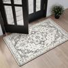 Rubber Non-Slip Quick Dry Absorbent Thin Bathroom Rugs Fit Under Door Bathroom Floor Mats-Shower Rug for In Front of Bathtub, Sink