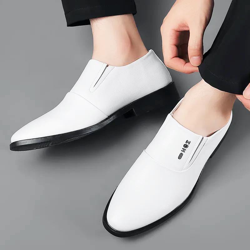 Fashion Four Seasons Mens Leather Shoes Business Daily Outdoor Formal Party Adult Elegant Loafers New Hot Brand Soft Sole Casual  Shoes