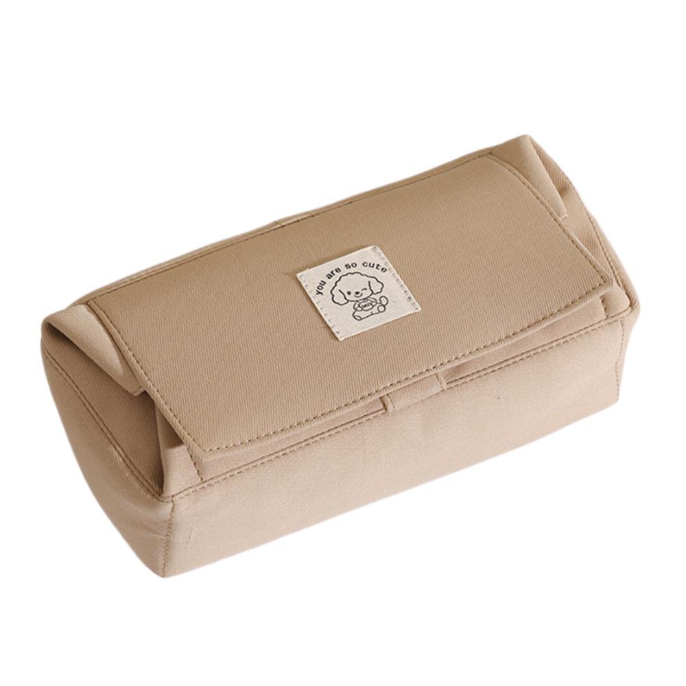 Canvas Pencil Case Puppy Pattern Stationery Storage Bag Creative Pen Bag  Student Supplies
