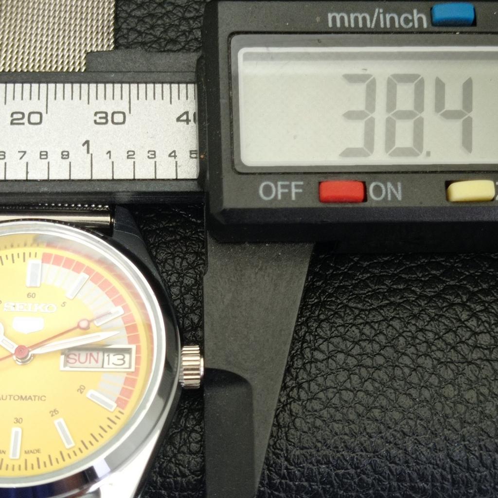 JAPAN VINTAGE REFURBISHED SEIKO 5 AUTOMATIC 6309A MENS YELLOW WATCH A440725-4 Sk-a440725
